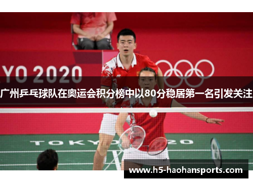 广州乒乓球队在奥运会积分榜中以80分稳居第一名引发关注